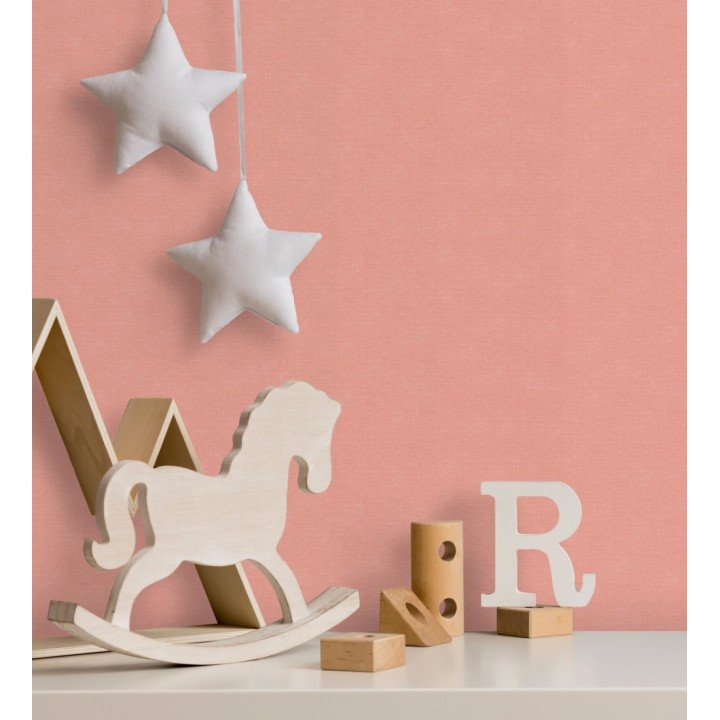 Papel pintado liso infantil color naranja - Children Canvas 128892