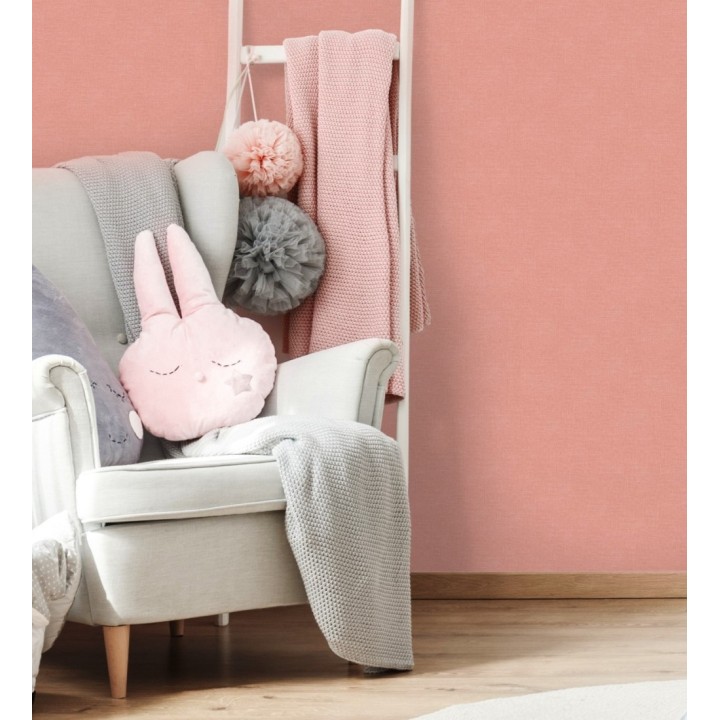 Papel pintado liso infantil color naranja - Children Canvas 128892