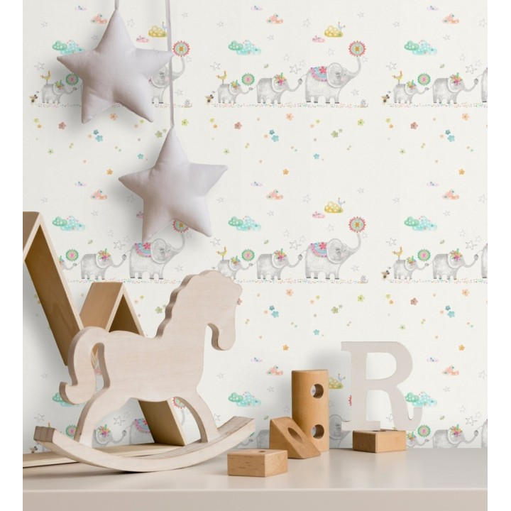 Cenefa de elefantes en familia - Elephants Family 128906