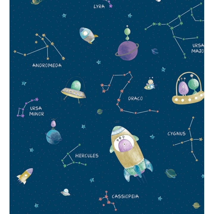 Cenefa de planetas y naves de extraterrestres - Constellation Friends 128907