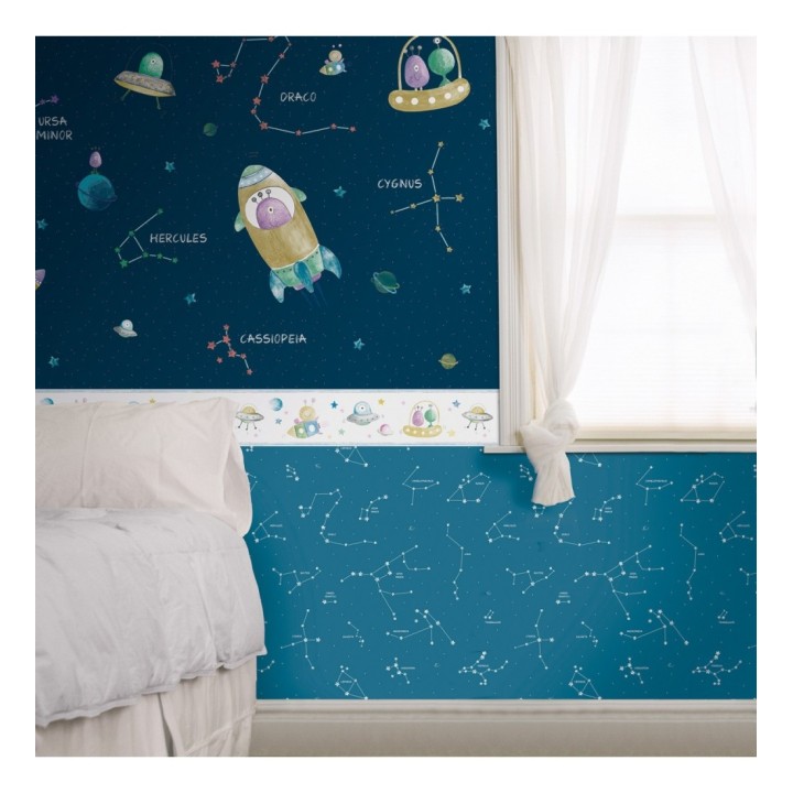 Cenefa de planetas y naves de extraterrestres - Constellation Friends 128907