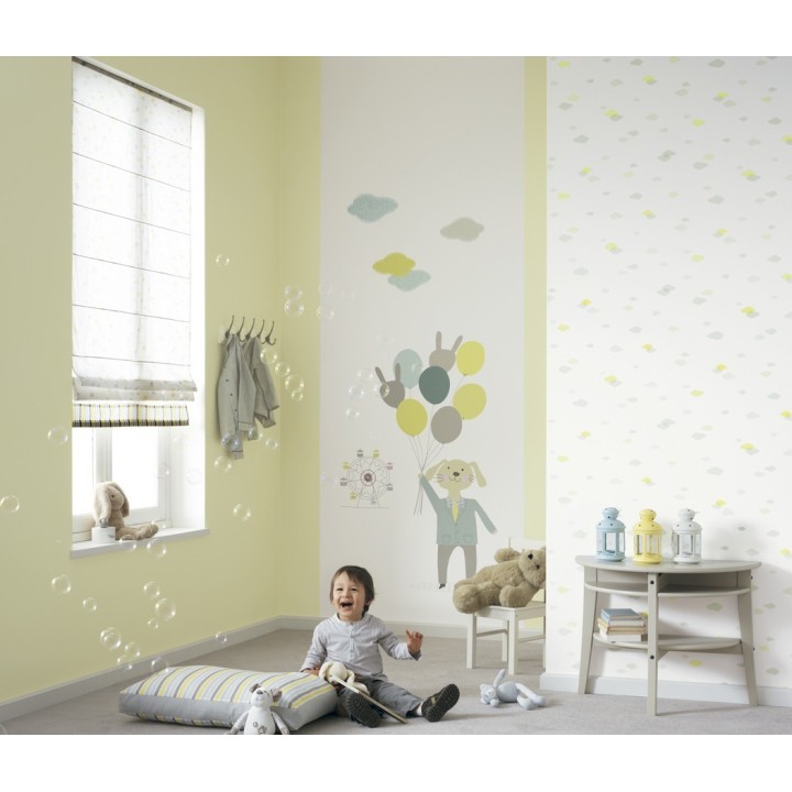 Papel pintado nubes pequeñas infantiles - Tiny Cloudy 228123