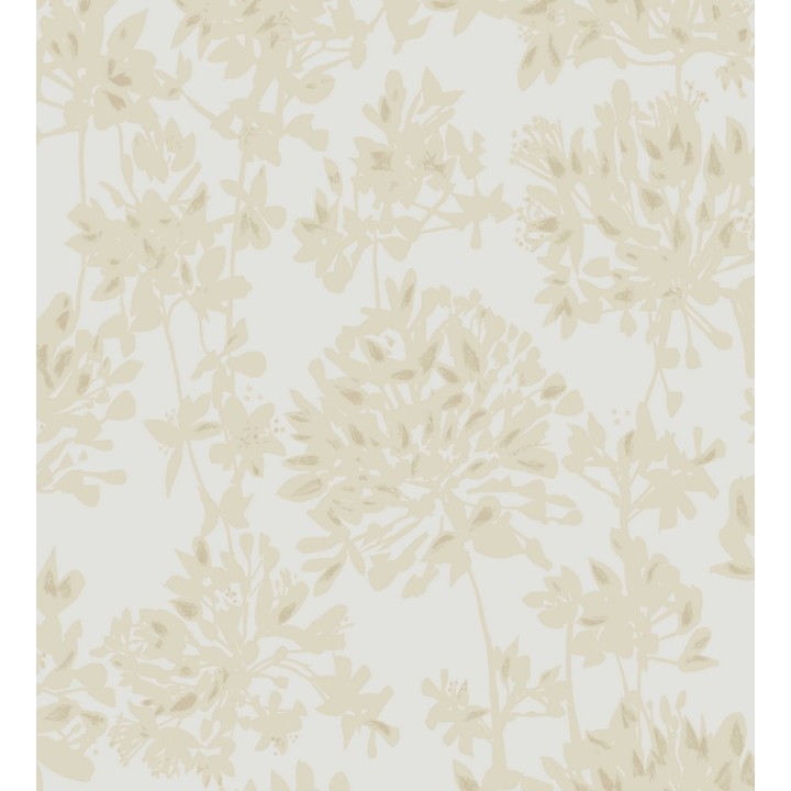 Papel pintado siluetas de hojas artísticas - Russelia 228447