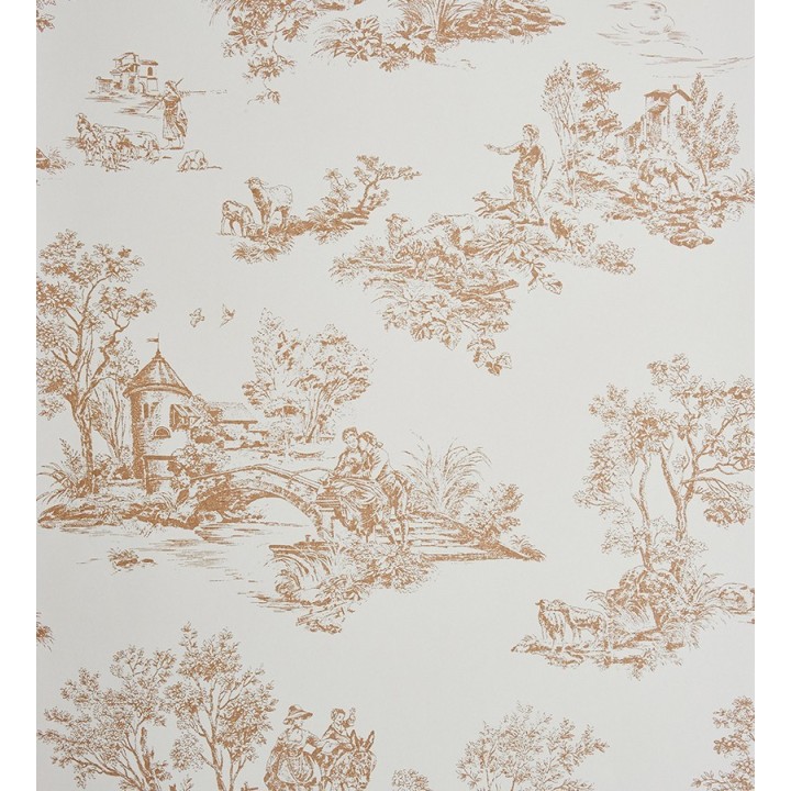 Papel pintado toile de jouy pareja de enamorados - Gobelín 229107