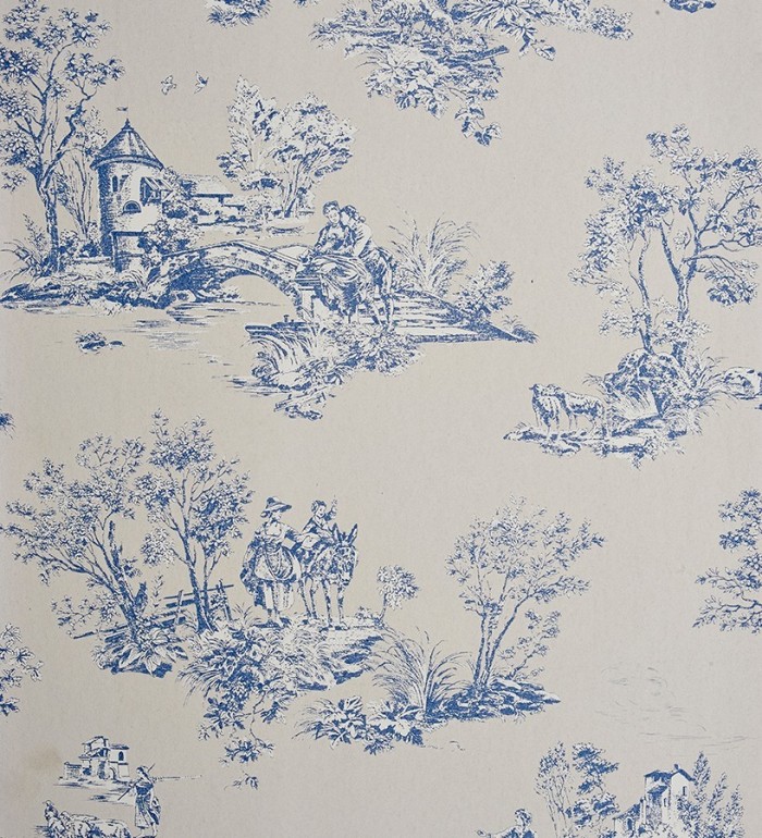 Papel pintado toile de jouy pareja de enamorados - Gobelín 229109