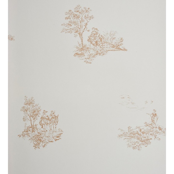 Papel pintado toile de jouy francés escenas campestres - Caron 229113