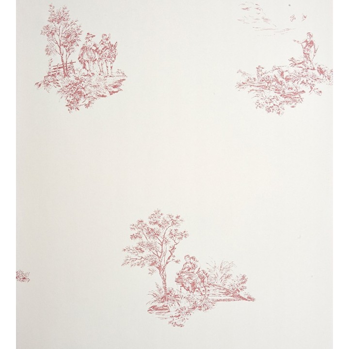 Papel pintado toile de jouy francés escenas campestres - Caron 229114