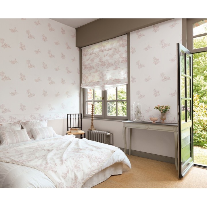 Papel pintado toile de jouy francés escenas campestres - Caron 229114