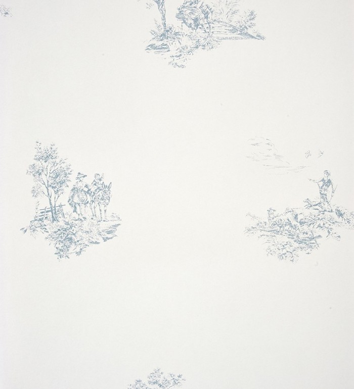 Papel pintado toile de jouy francés escenas campestres - Caron 229115