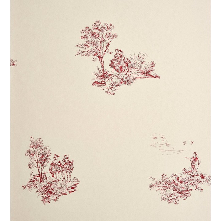 Papel pintado toile de jouy francés escenas campestres - Caron 229116