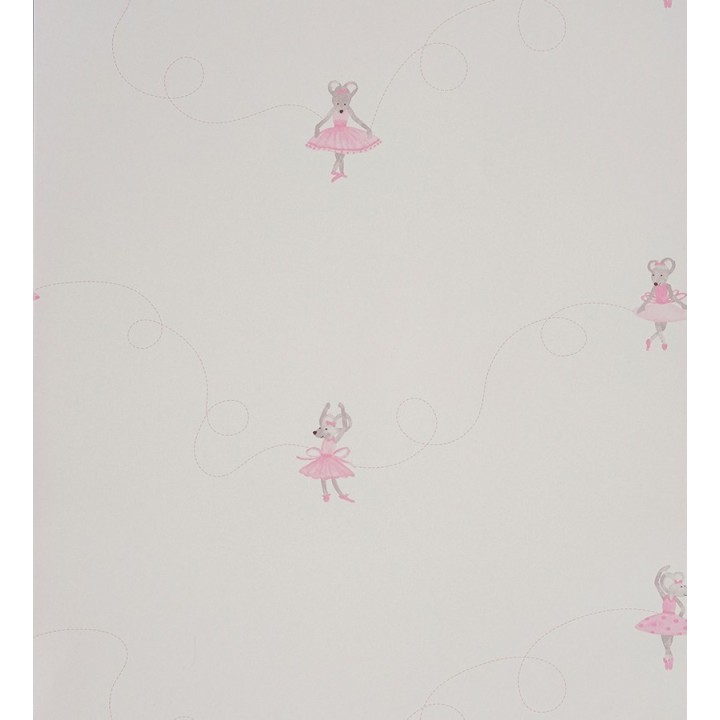 Papel pintado ratitas bailarinas infantiles - Dancer Mousy 229268
