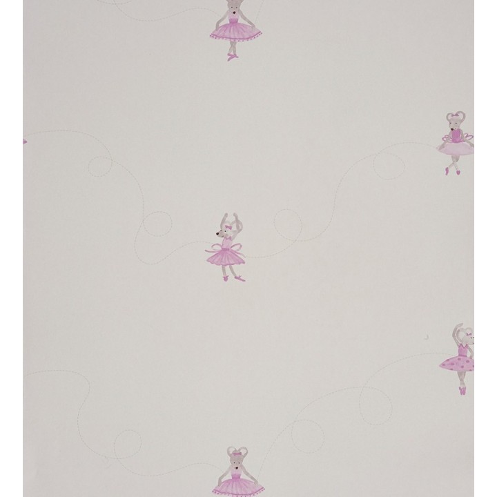 Papel pintado ratitas bailarinas infantiles - Dancer Mousy 229269