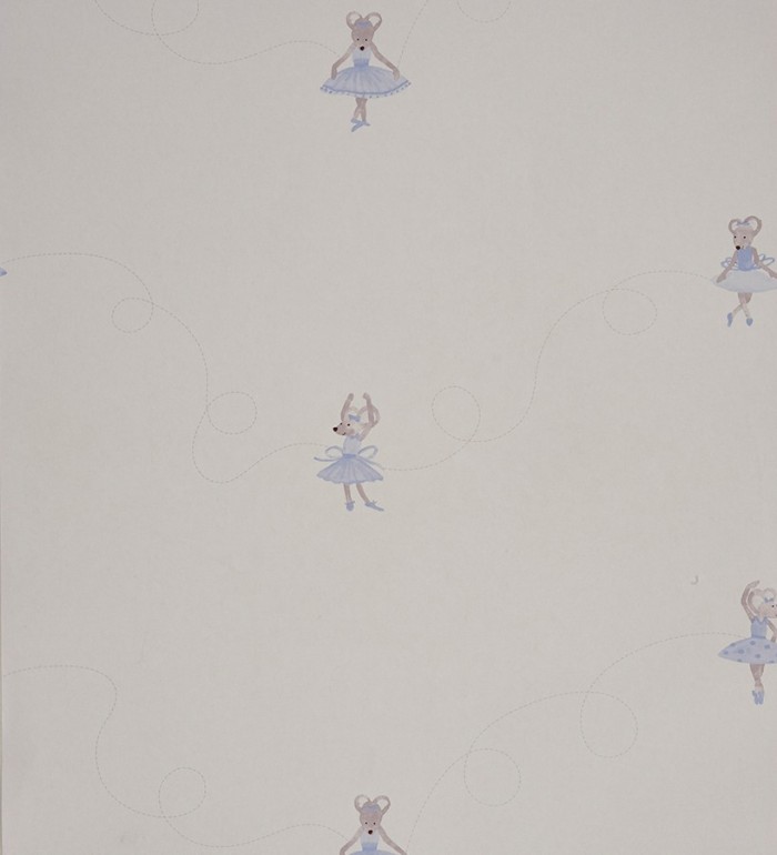 Papel pintado ratitas bailarinas infantiles - Dancer Mousy 229270