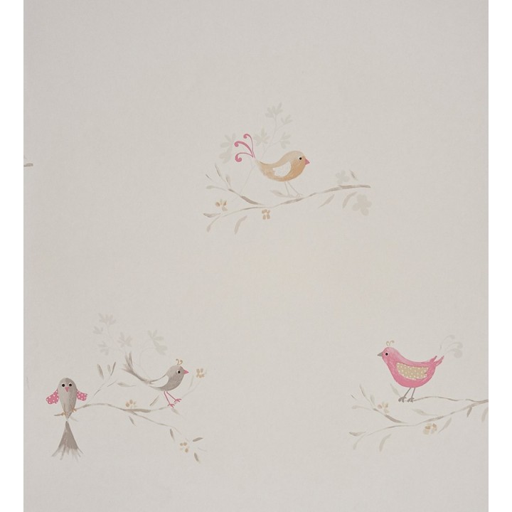 Papel pintado pájaros infantiles de acuarela - Singer Birds 229274