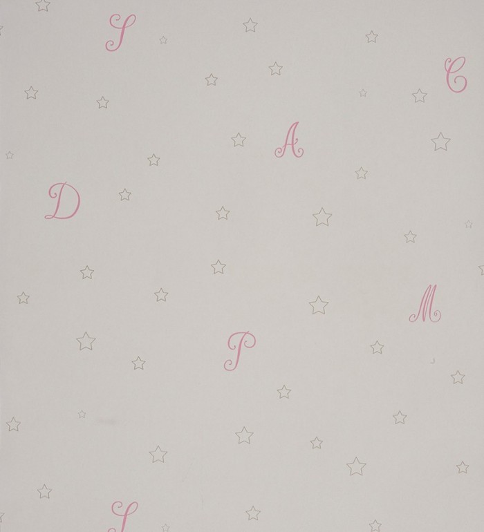 Papel pintado letras románticas en cursiva - Charming Cursive 229278