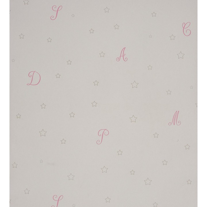 Papel pintado letras románticas en cursiva - Charming Cursive 229278