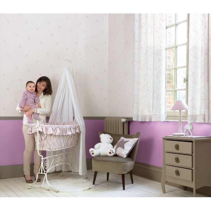 Papel pintado letras románticas en cursiva - Charming Cursive 229278