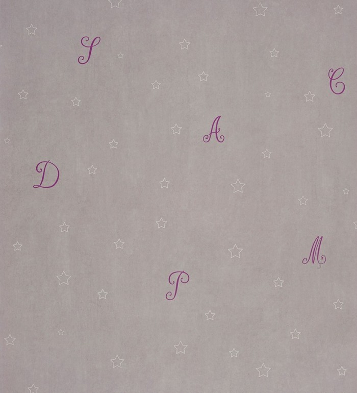 Papel pintado letras románticas en cursiva - Charming Cursive 229279