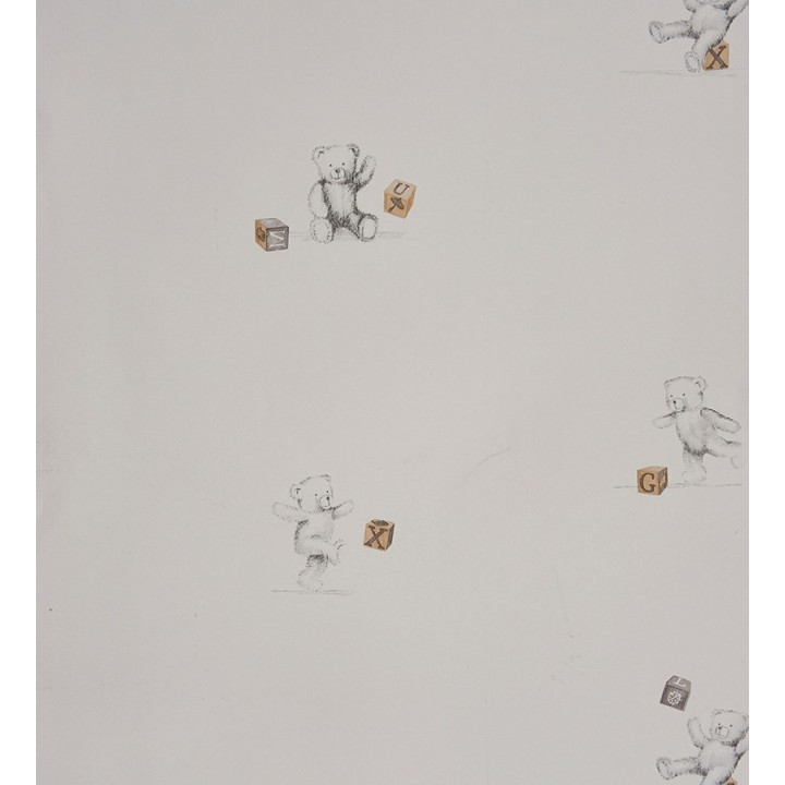 Papel pintado ositos con cubos de letras - Teddy Bear 229286