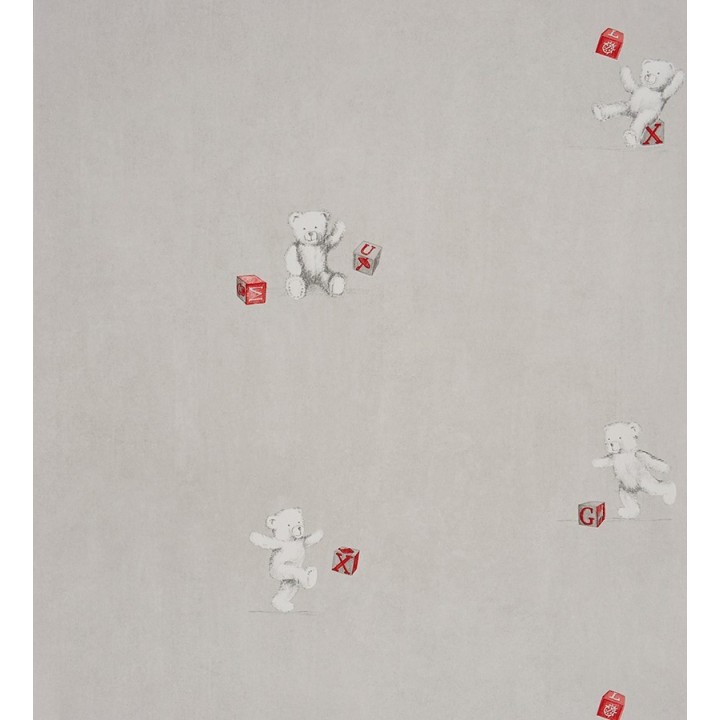 Papel pintado ositos con cubos de letras - Teddy Bear 229289