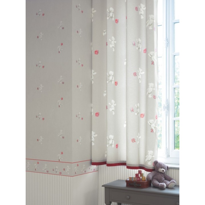 Papel pintado ositos con cubos de letras - Teddy Bear 229289