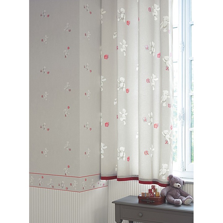 Papel pintado ositos con cubos de letras - Teddy Bear 229289