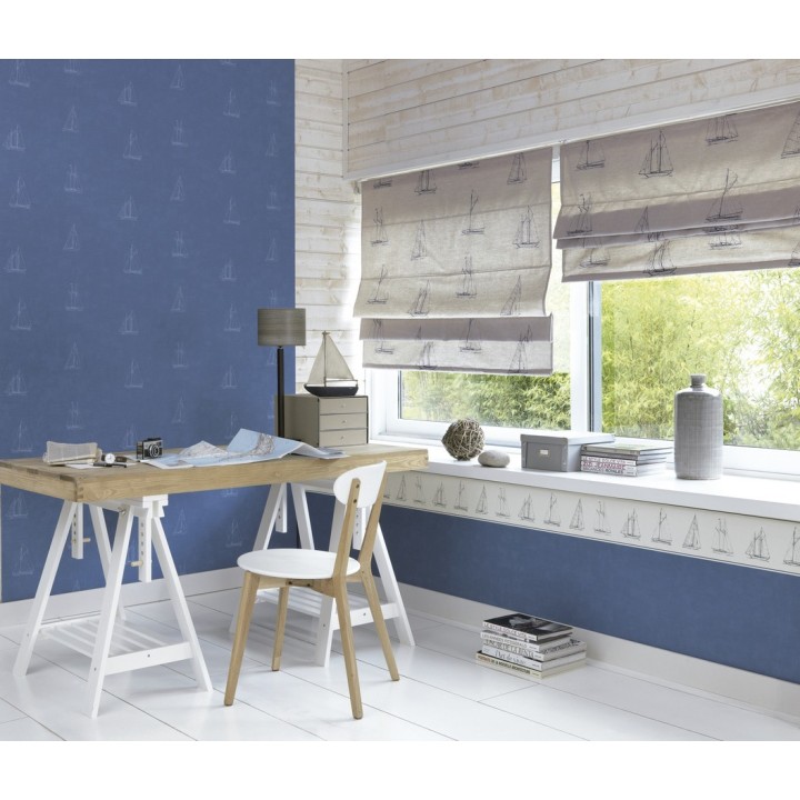 Papel pintado veleros vintage marineros - Victoria 230117