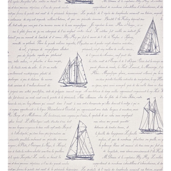 Papel pintado veleros y letras en cursiva - Salaminia 230120