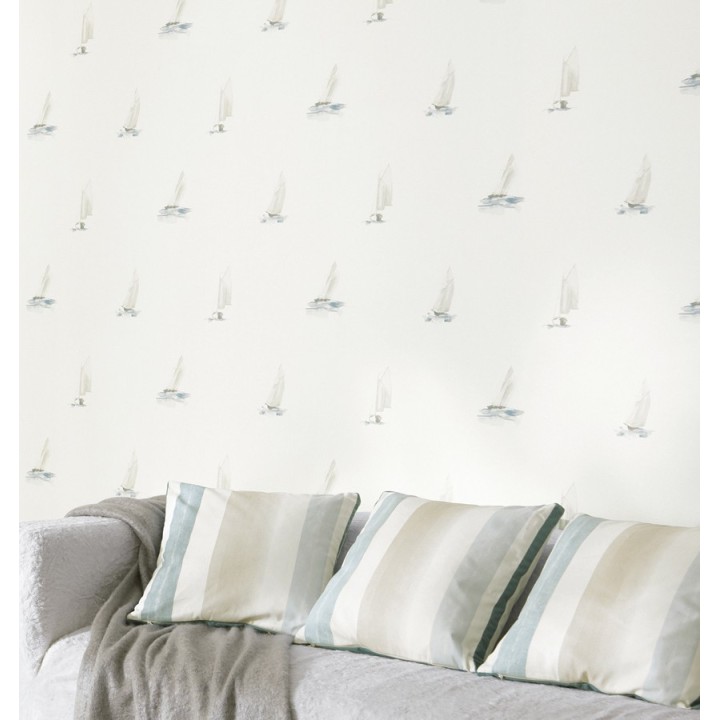 Papel pintado veleros de acuarela - Ourang 230122