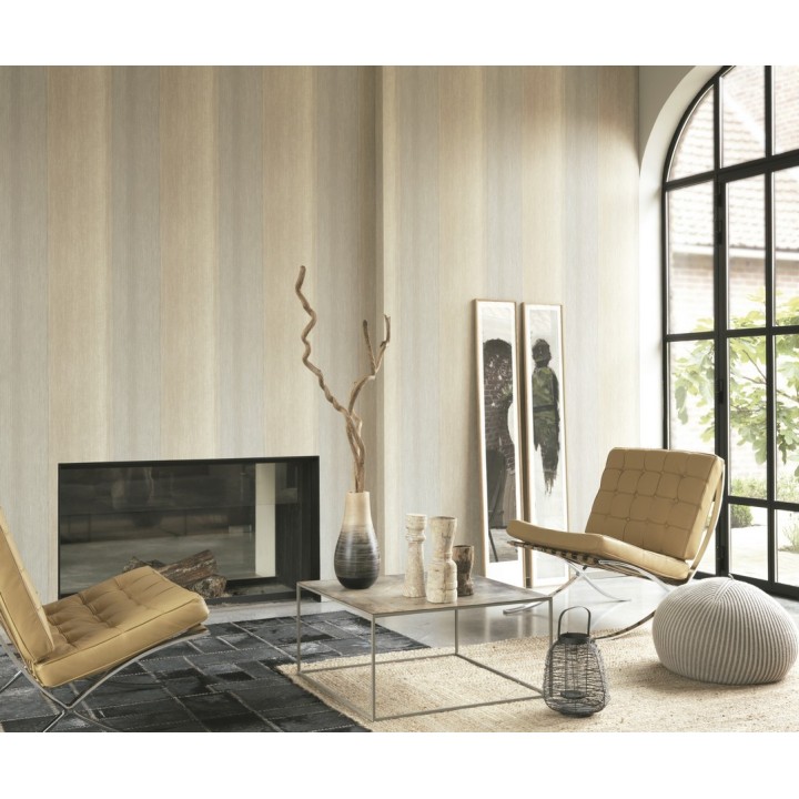 Papel pintado rayas anchas veteadas - Raya Areca 230186