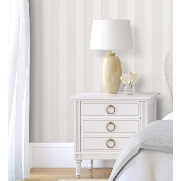 Papel pintado rayas clásicas bicolor - Raya Lowbrow 231722