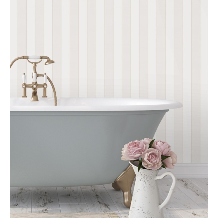 Papel pintado rayas clásicas bicolor - Raya Lowbrow 231722