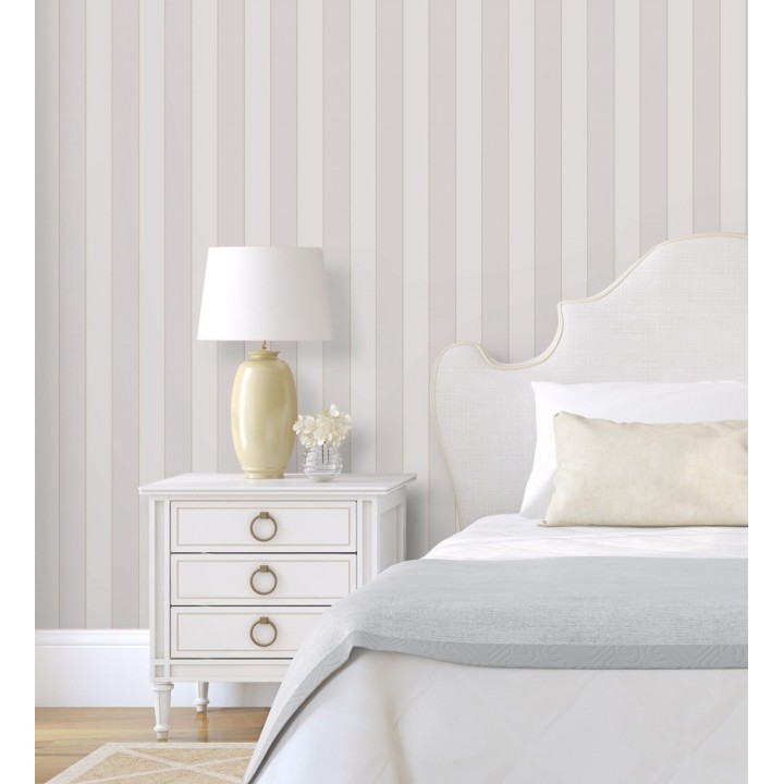 Papel pintado rayas clásicas bicolor - Raya Lowbrow 231723