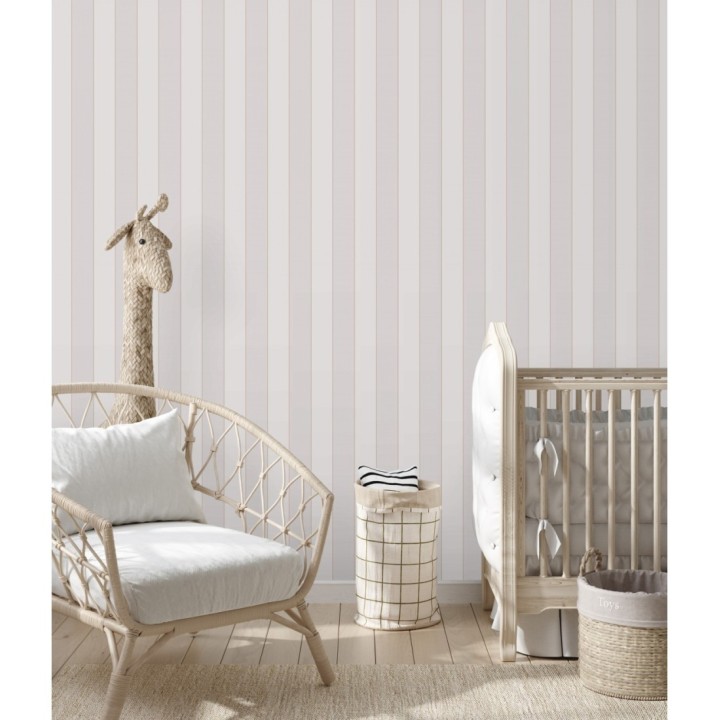 Papel pintado rayas clásicas bicolor - Raya Lowbrow 231723