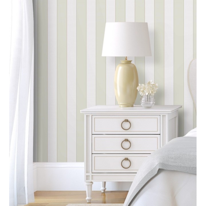 Papel pintado rayas clásicas bicolor - Raya Lowbrow 231725