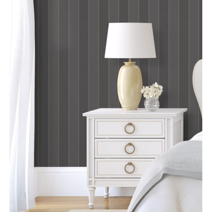 Papel pintado rayas clásicas bicolor - Raya Lowbrow 231726
