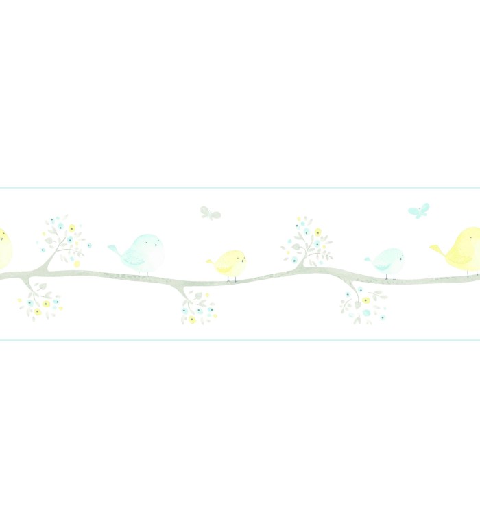 Cenefa Watercolor Birds - 232164