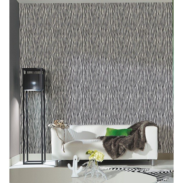 Papel pintado imitación piel de cebra - Yaundé 339521