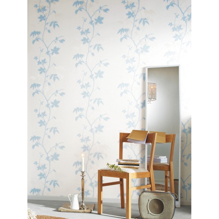 Papel pintado ramas verticales con hojas - Betula 340302