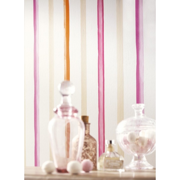 Papel pintado rayas efecto acuarela - Raya Charline 340930