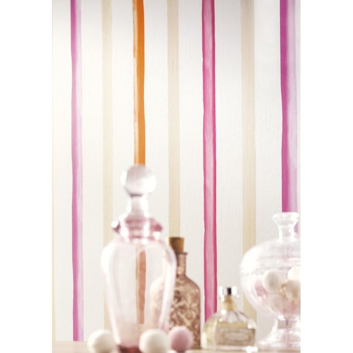 Papel pintado rayas efecto acuarela - Raya Charline 340930