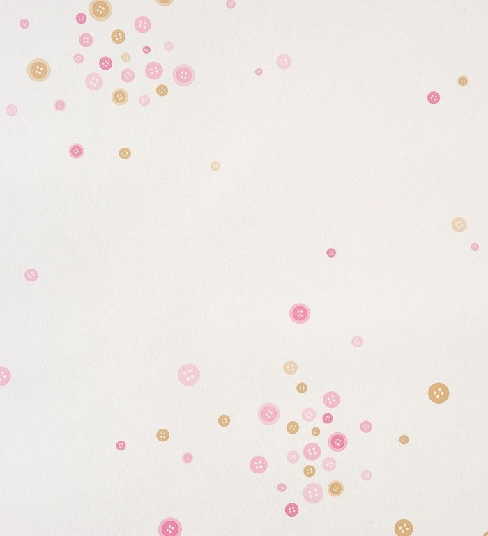 Papel pintado botones coquetos infantiles - Buttons Splash 340944