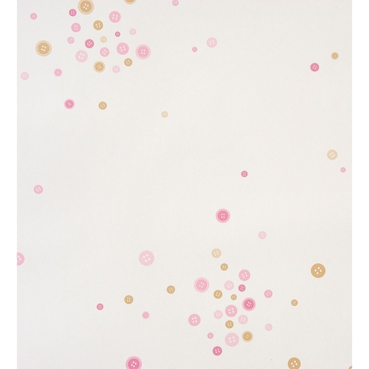 Papel pintado botones coquetos infantiles - Buttons Splash 340944