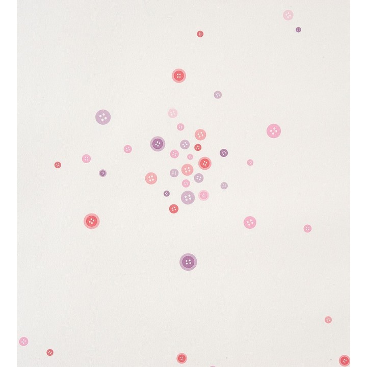 Papel pintado botones coquetos infantiles - Buttons Splash 340945
