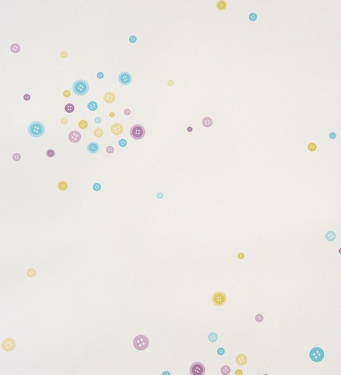 Papel pintado botones coquetos infantiles - Buttons Splash 340946