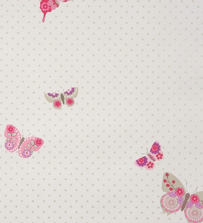 Papel pintado mariposas estampadas de flores - Cute Butterfly 340950