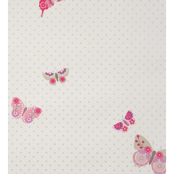 Papel pintado mariposas estampadas de flores - Cute Butterfly 340950