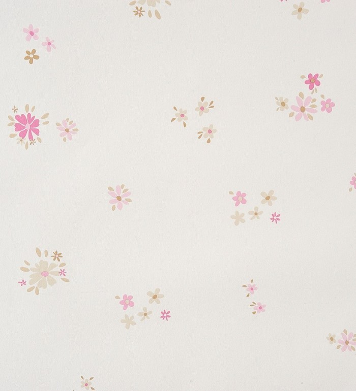 Papel pintado florecillas infantiles - Funny Flowers 340960