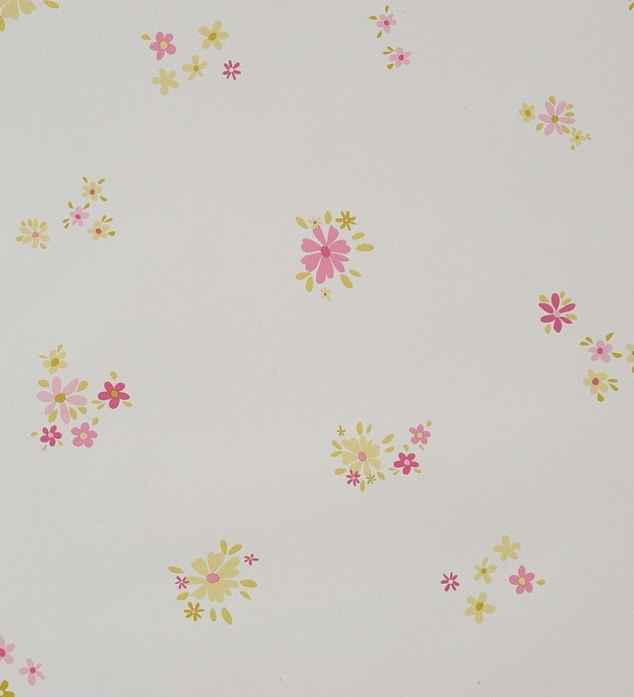 Papel pintado florecillas infantiles - Funny Flowers 340962