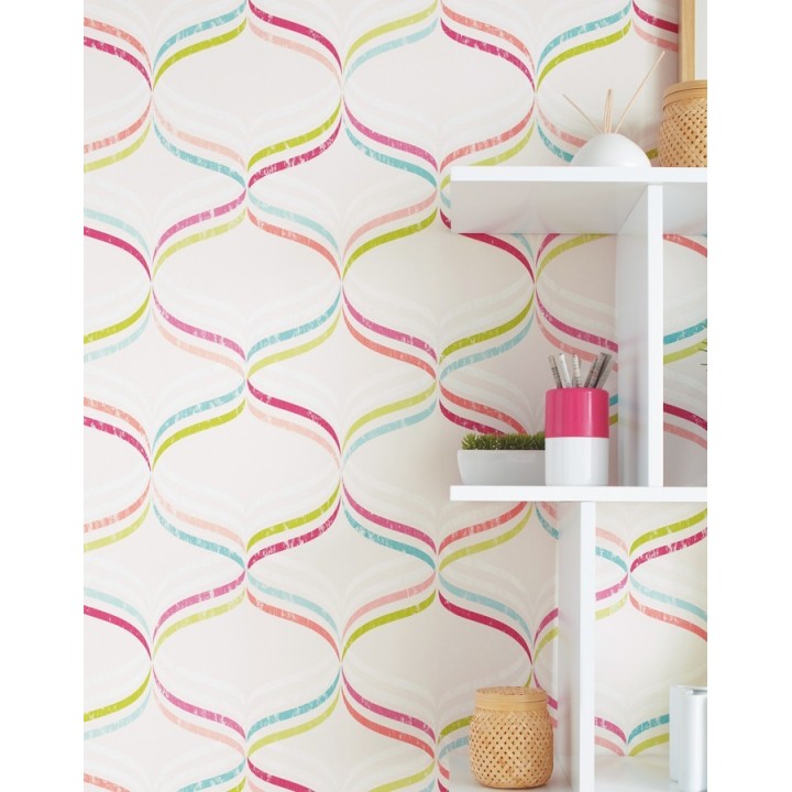 Papel pintado ornamental geométrico moderno - Asfila 341318